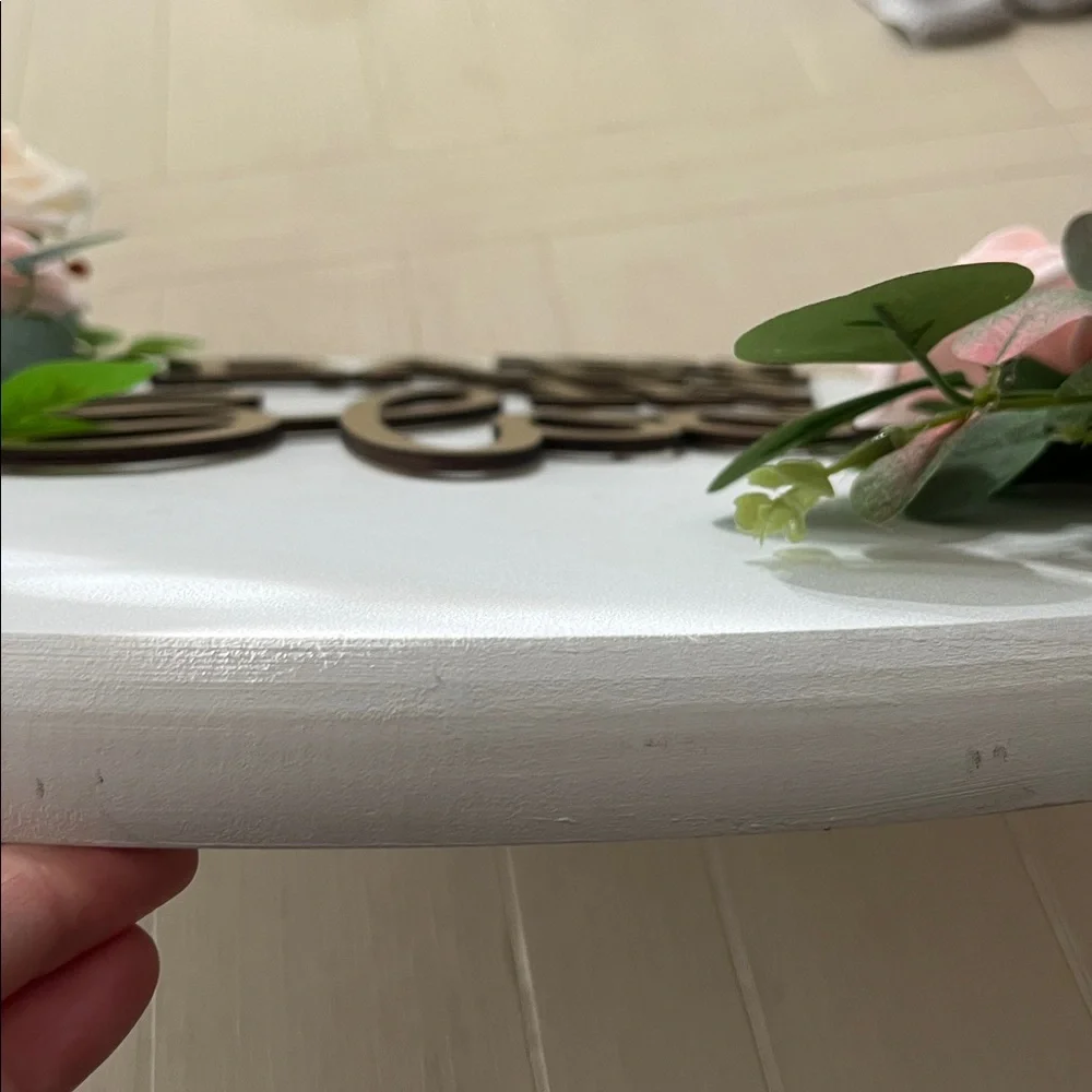 Baby in Bloom Custom Wood Sign with beautiful florals
